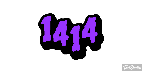 1414 Text effect