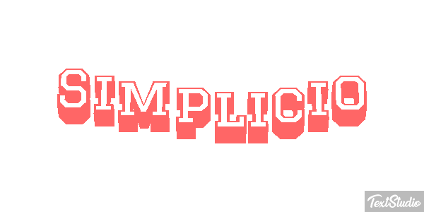 Simplicio Texteffekt