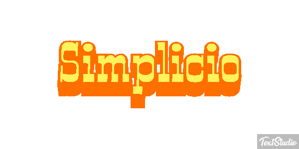 Simplicio Texteffekt
