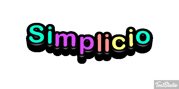 Simplicio Texteffekt