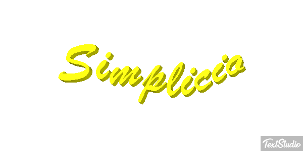 Simplicio Texteffekt