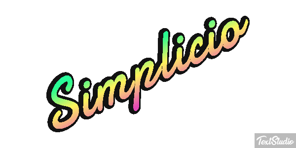 Simplicio Texteffekt