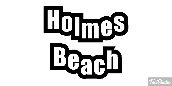 Holmes Beach テキスト効果