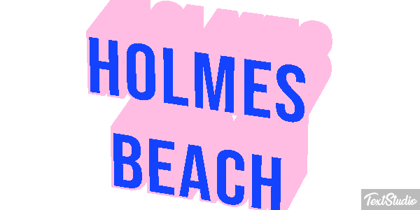 Holmes Beach テキスト効果
