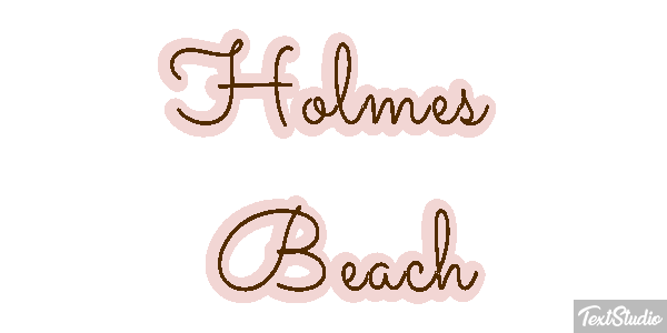 Holmes Beach テキスト効果