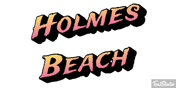 Holmes Beach テキスト効果