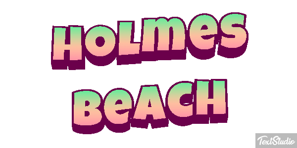 Holmes Beach テキスト効果