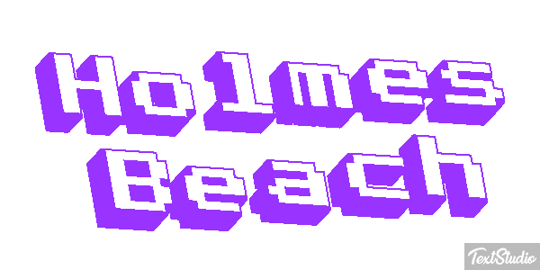 Holmes Beach テキスト効果