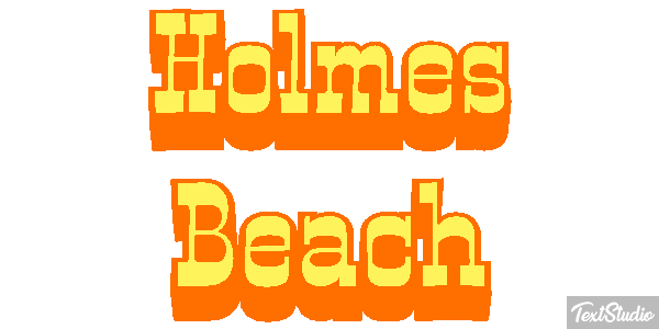 Holmes Beach テキスト効果