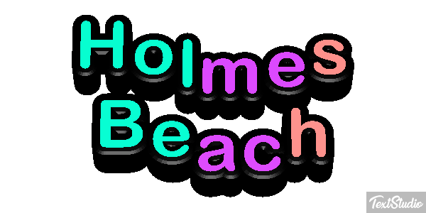 Holmes Beach テキスト効果