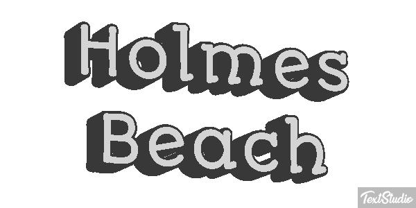 Holmes Beach テキスト効果