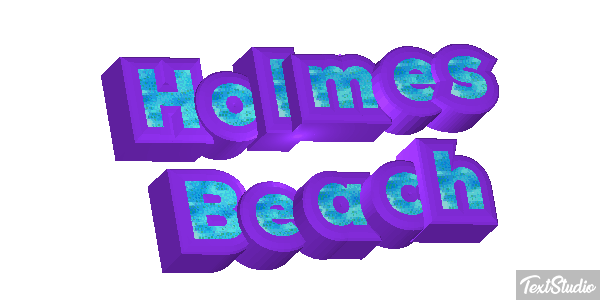 Holmes Beach テキスト効果