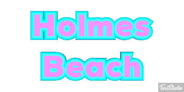 Holmes Beach テキスト効果
