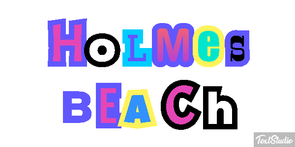 Holmes Beach テキスト効果