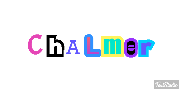 Chalmer Text effect
