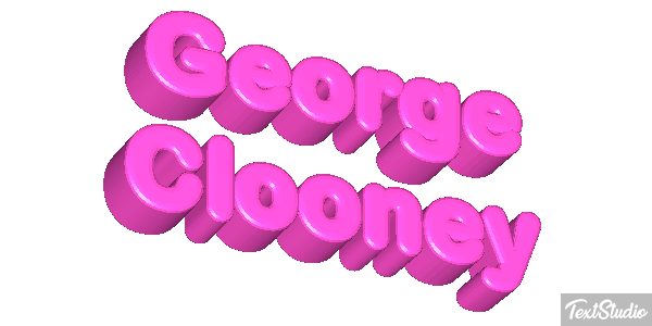 George Clooney Efeito do texto