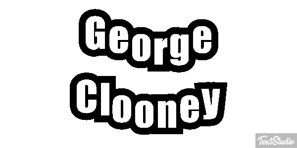 George Clooney Efeito do texto