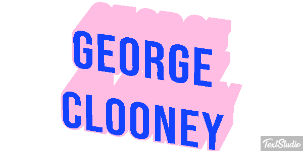 George Clooney Efeito do texto