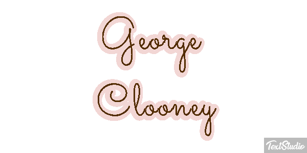 George Clooney Efeito do texto