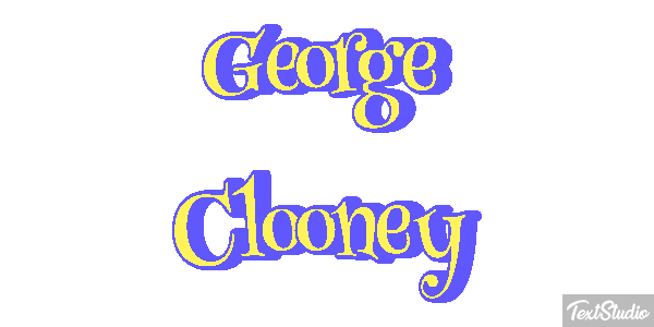 George Clooney Efeito do texto