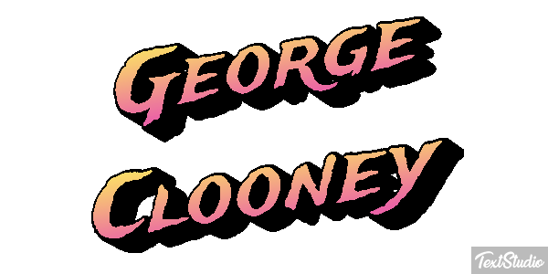 George Clooney Efeito do texto