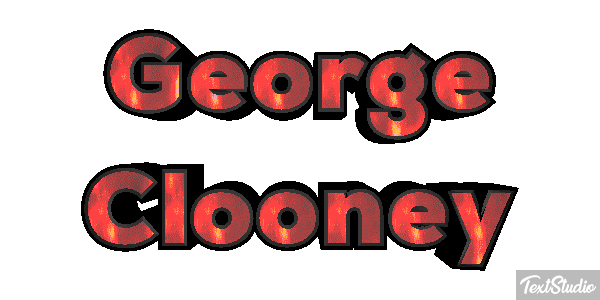 George Clooney Efeito do texto
