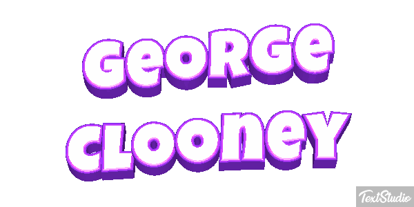 George Clooney Efeito do texto