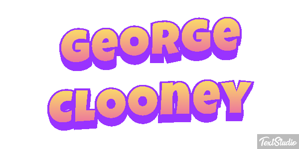 George Clooney Efeito do texto