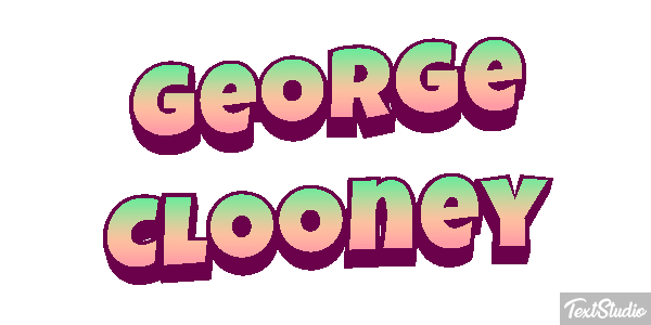 George Clooney Efeito do texto