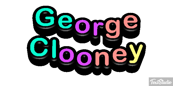 George Clooney Efeito do texto