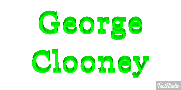 George Clooney Efeito do texto