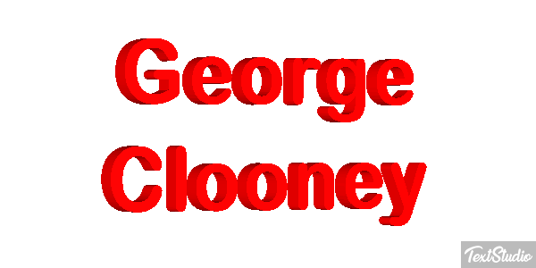 George Clooney Efeito do texto