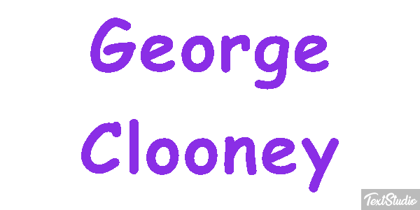 George Clooney Efeito do texto