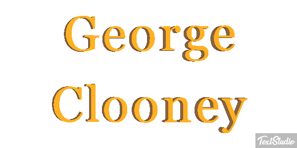 George Clooney Efeito do texto