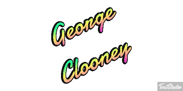 George Clooney Efeito do texto