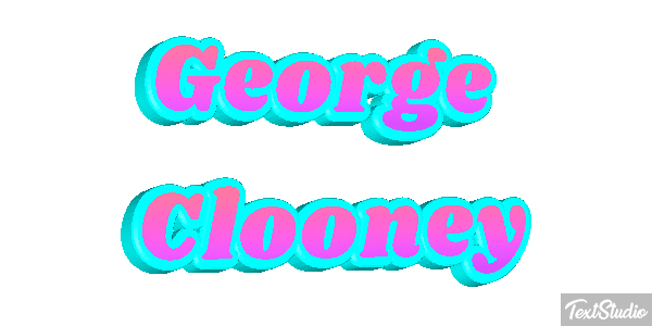 George Clooney Efeito do texto