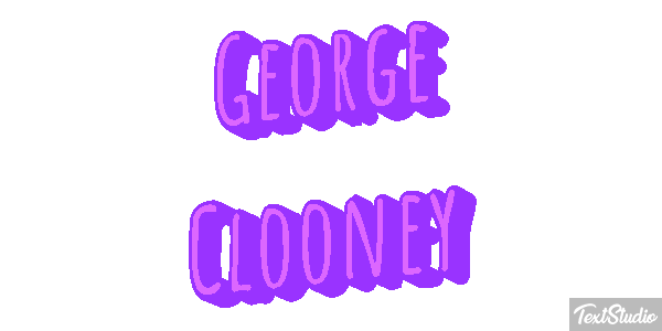 George Clooney Efeito do texto