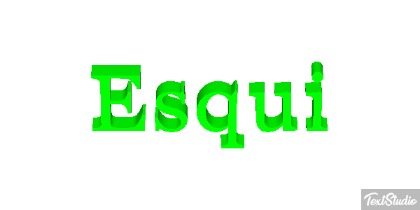 Esqui Efekt tekstowy