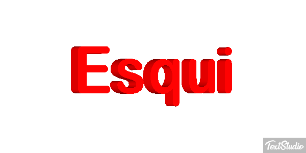 Esqui Efekt tekstowy