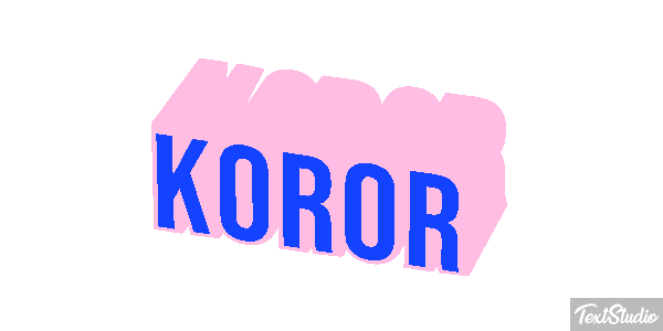 Koror Efeito do texto