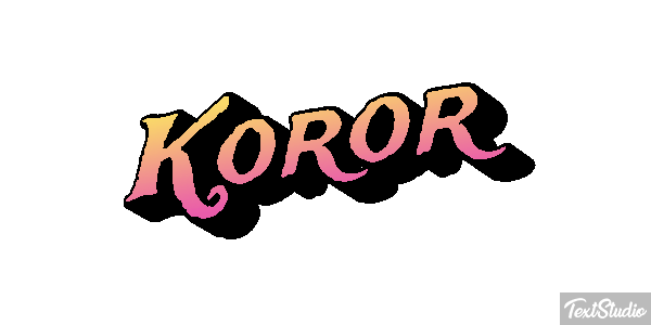 Koror Efeito do texto