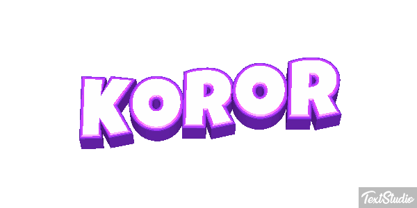 Koror Efeito do texto