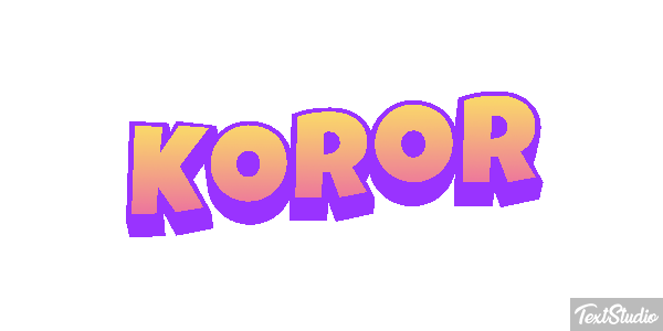 Koror Efeito do texto