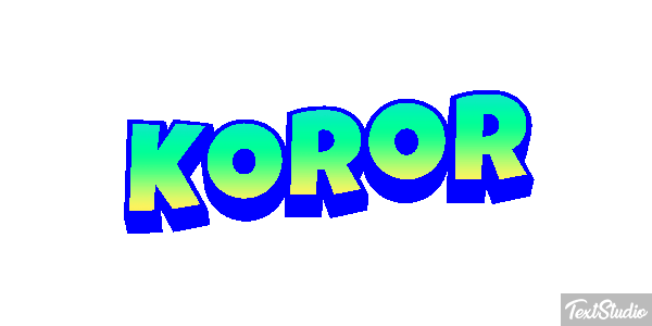 Koror Efeito do texto