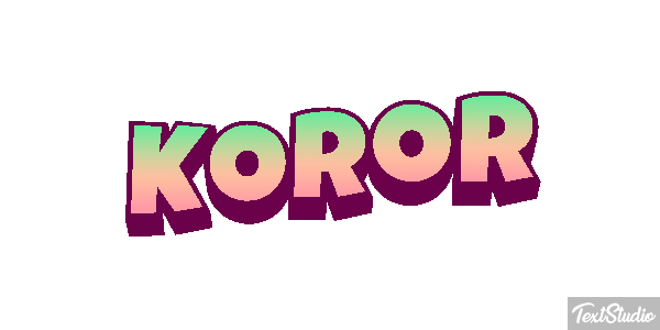 Koror Efeito do texto