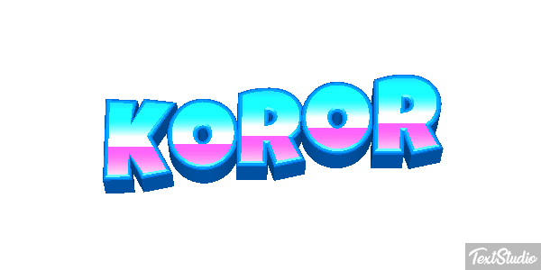 Koror Efeito do texto
