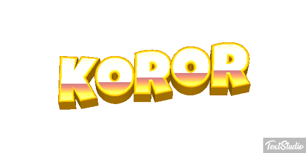 Koror Efeito do texto