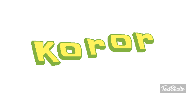 Koror Efeito do texto