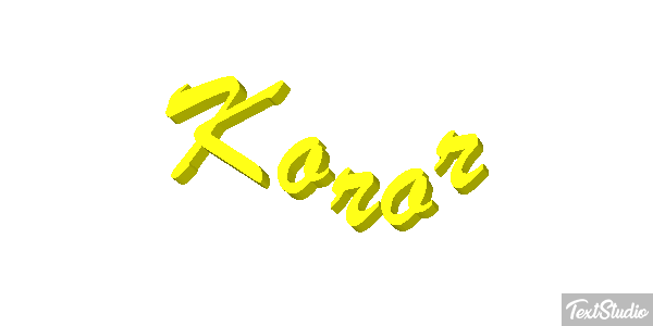 Koror Efeito do texto