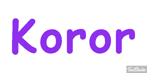 Koror Efeito do texto